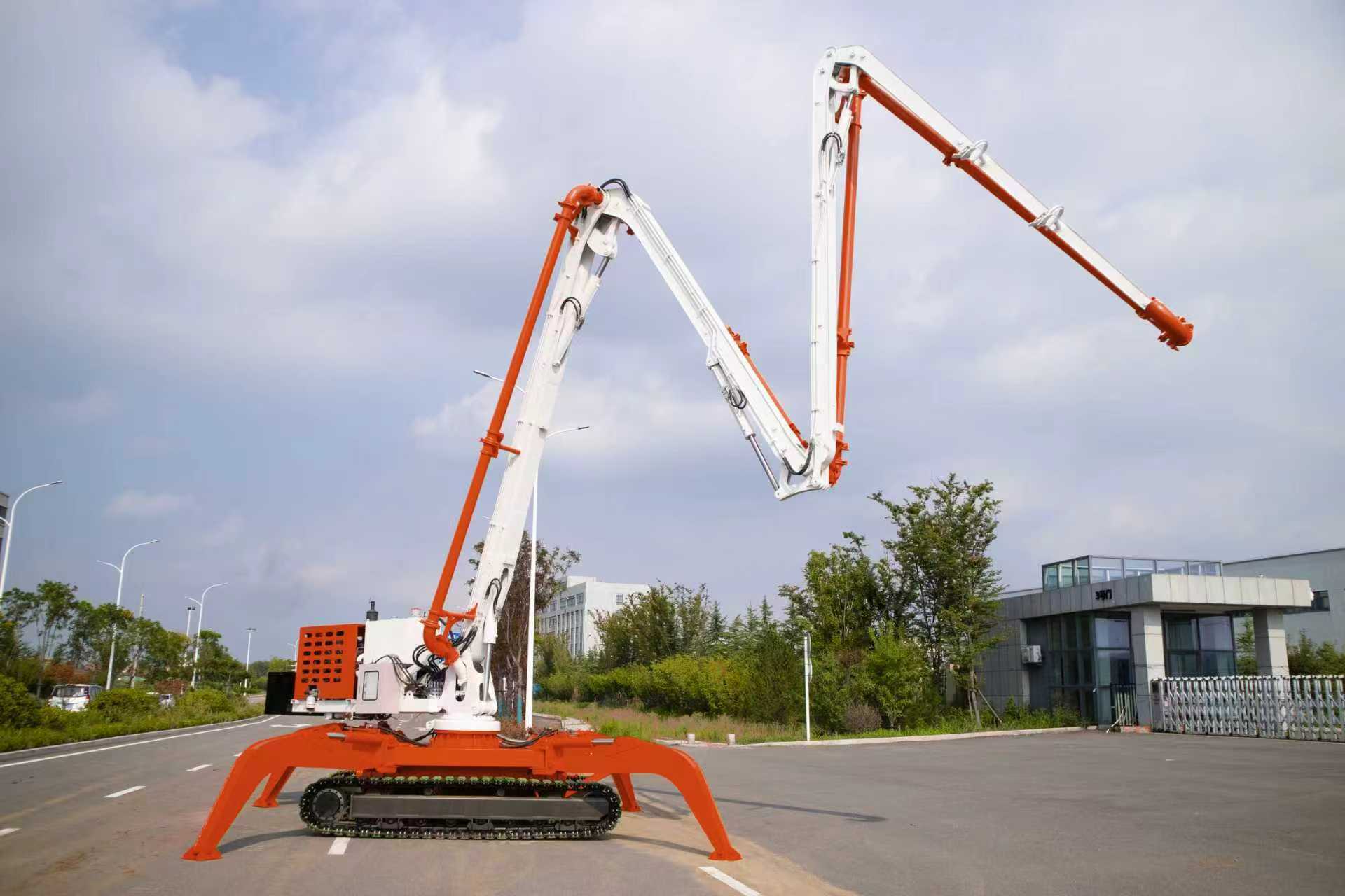 overview-of-hgl23-4m-crawler-hydraulic-concrete-placing-boom