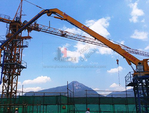 HGY28 stationary concrete placing boom