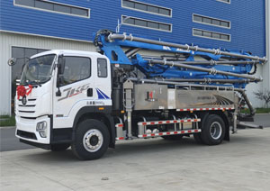 Use of hydraulic oil in concrete pump trucks