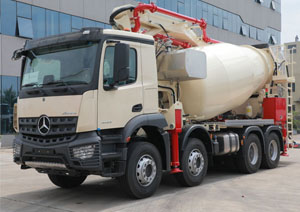 How to operate a mixing pump truck