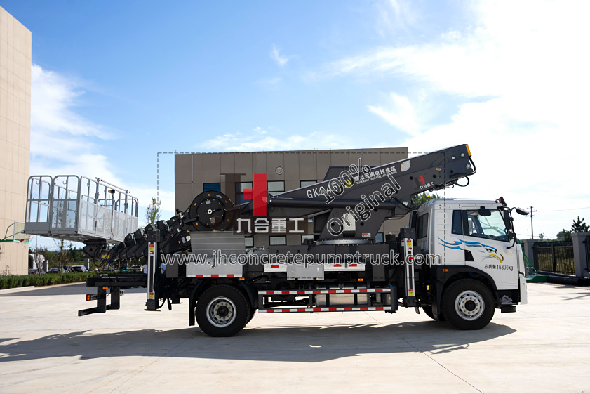 JIUHE 45M Aerial lift truck, man lift truck, truck mounted aerial work