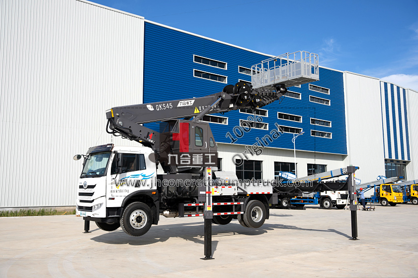 JIUHE 45M Aerial lift truck, man lift truck, truck mounted aerial work
