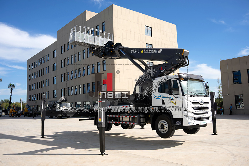 JIUHE 45M Aerial lift truck, man lift truck, truck mounted aerial work