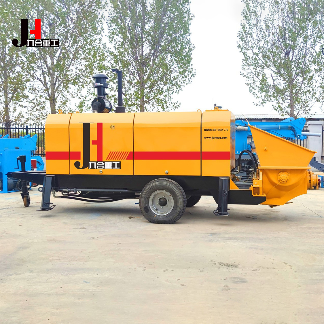 Precautions for using JIUHE diesel trailer concrete pump